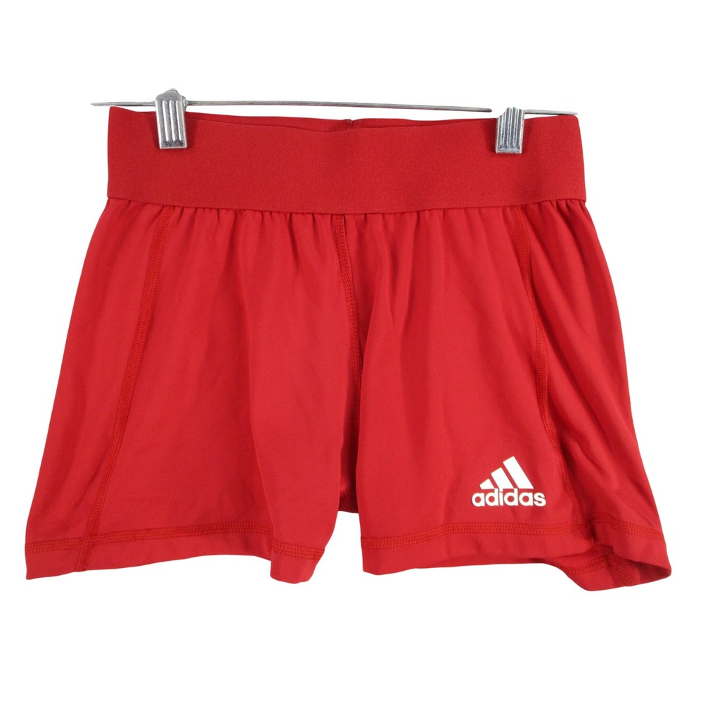 Adidas Aeroready Womens Small Red Athletic Running Gym Shorts 3 Inseam 7282